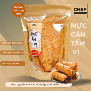 Khô Mực Cán Tẩm Gia Vị 500gr - Hàng loại 1 Nguyên Con Mực tươi cán tẩm ngon khó cưỡng