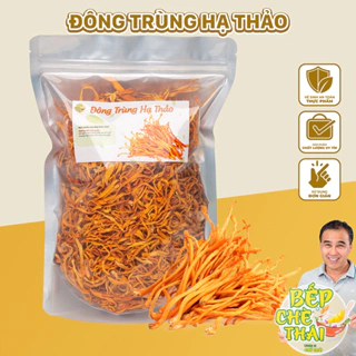 Bông Đông Trùng Hạ Thảo Sấy Khô Trùng Thảo Hoa - Túi 100 Gram - Bếp Chè Thái