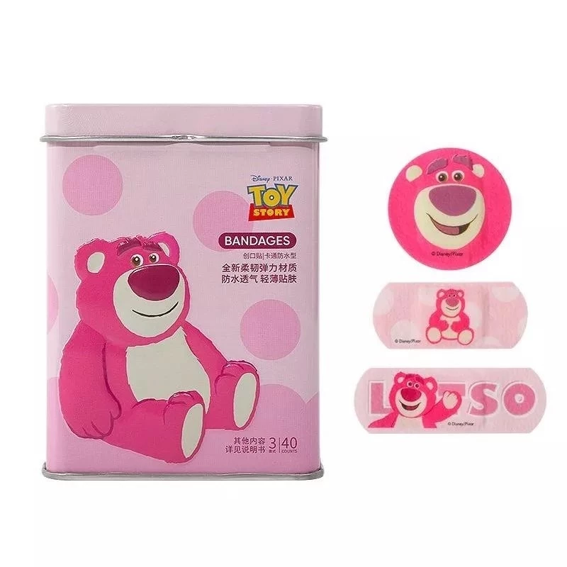 -Hộp băng keo Cá Nhân Họa Tiết Hoạt Hình gấu lotso Dễ Thương,