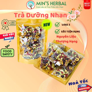 Gói Trà dưỡng nhan Nụ hoa hồng, hoa nhài mix 5 vị Gói 15g - Minpharmacy