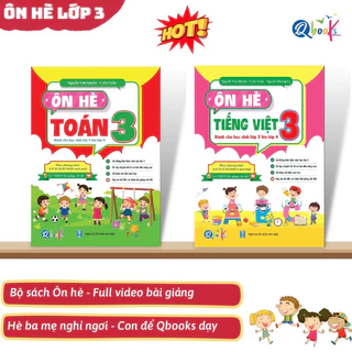 Sách Combo Ôn Hè Toán và Tiếng Việt 3 Dành cho học sinh lớp 3 lên 4 (2 cuốn)