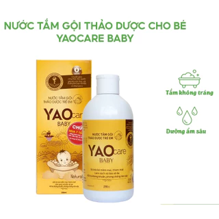 Nước tắm gội thảo dược YAOCARE Baby 250ml cho bé - hết rôm sảy mẩn ngứa / chai 250ml DKX