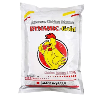 Phân Hữu Cơ Gà Dynamic Đậm Đặc (1kg), hữu cơ RainBow Nhật chuyên dùng cho hoa kiểng