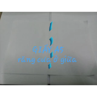 Giấy A5 chia đôi có răng cưa