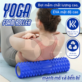 (6001)BG-Con Lăn Massage,Ống Lăn Dãn Cơ Foam Roller màu BLUE Tập Gym/Yoga/Thể Hình( hàng nhập khẩu)