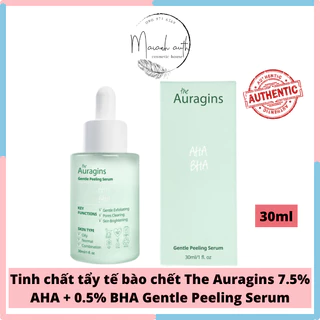 Tinh Chất The Auragins 7.5% AHA + 0.5% BHA Gentle Peeling Serum Tẩy Tế Bào Chết  30ml