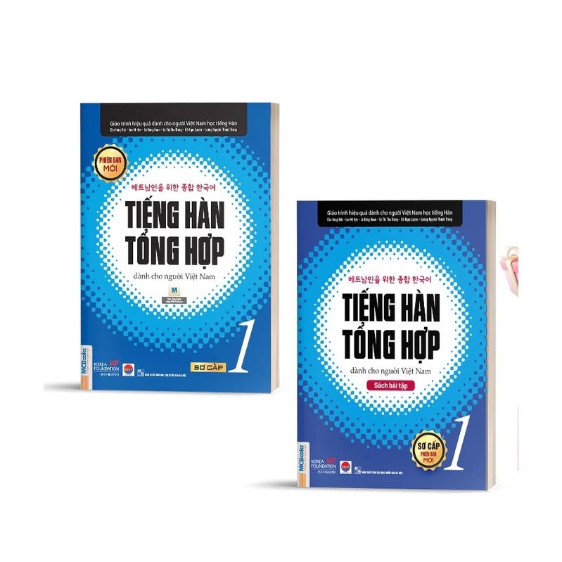 Sách - Combo Tiếng Hàn Tổng Hợp dành cho người Việt Nam - Sơ Cấp 1 ( Giáo trình đen trắng và sbt)  - MCB