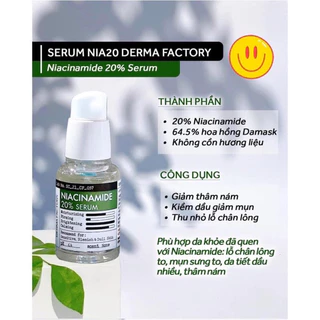 Serum Derma Factory Niacinamide 20%