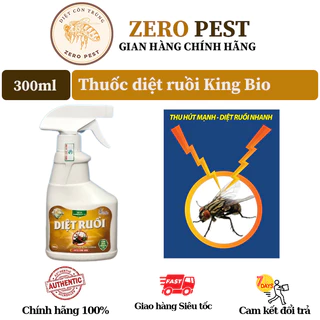 Thuốc diệt ruồi hiệu quả 100% KING BIO 300ml, diệt ruồi xanh, ruồi giấm, ruồi trâu, ruồi đen trong nhà,quán ăn