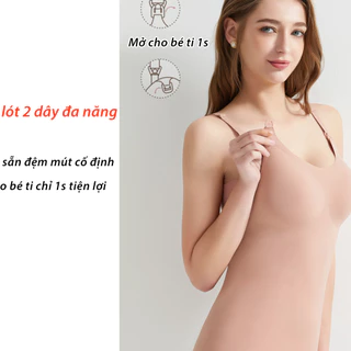 Áo lót cho con bú JOYNCLEON mặc tập yoga, mặc nhà siêu mát hè (kèm sẵn mút cố định) - Mã KB32