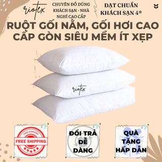 Ruột gối nằm, gối hơi cao cấp gòn siêu mềm ít xẹp Riotex - KT: 40/60, 50/70, 35x105