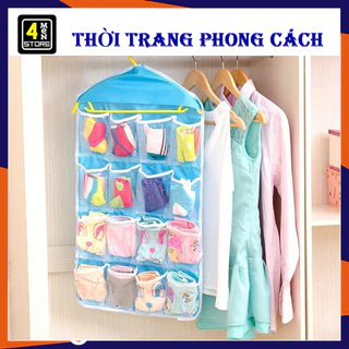 Túi Treo Đồ Quần Áo Thông Minh 16 NGĂN - Túi Đựng Chia Ngăn Tiện Ích Treo Tủ Đựng Đồ Lót, Tất, Phụ Kiện