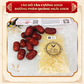 🎁[TẶNG]🎁 Táo Đỏ Tân Cương + Đường Phèn Quảng Ngãi - Combo NGUYÊN LIỆU CHƯNG Tổ Yến Cực Ngon Đảo Ngọc