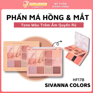 PHẤN MÁ HỒNG & MẮT SIVANNA COLORS HELLO PERFECT EYESHADOW & CONTOUR HF178