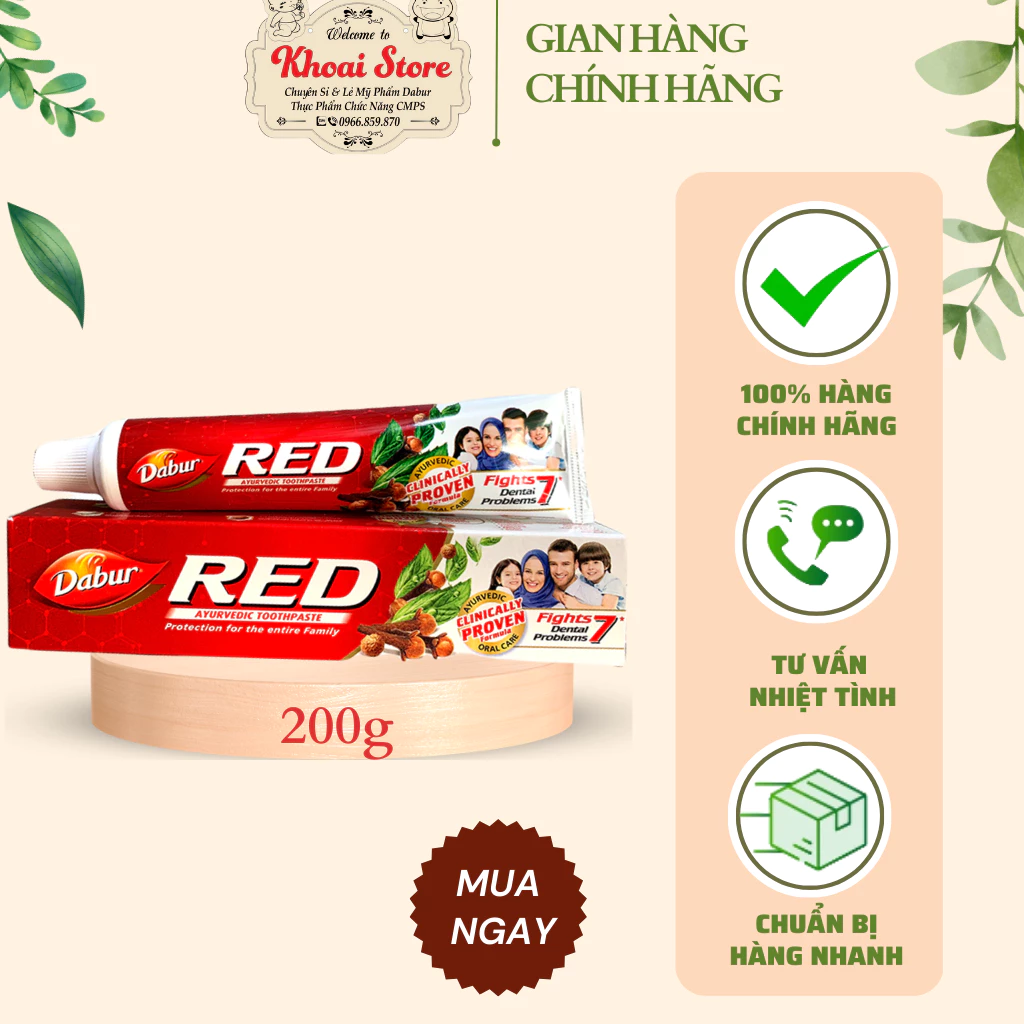 Kem đánh răng thảo dược Dabur Red 200g