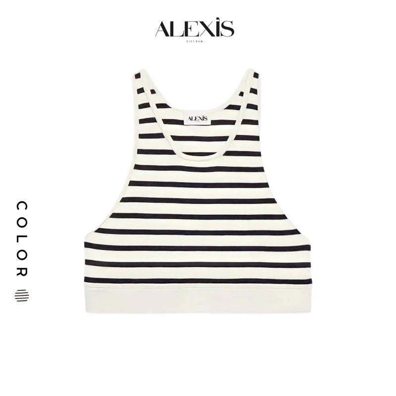 ALEXIS - STRIPPED TOP - ÁO CROPTOP KẺ SỌC