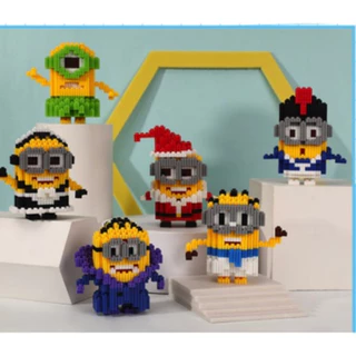 Đồ chơi lắp ráp mini minions xếp hình lắp ráp thông minh 3D cho bé Minion BUDO