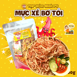 Mực Xé Bơ Tỏi Sốt Đậm Vị Siêu Ngon 500g - Mực sốt bơ hàng loại 1,  đồ ăn vặt thơm ngon đậm vị cay nhẹ đầy dinh dưỡng