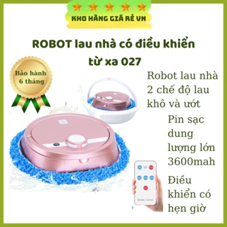 Robot Lau Nhà Máy Lau Nhà Thông Minh Hai Chế Độ Lau Khô Ướt Kèm Chậu Tự Giặt [ Kho Hàng Giá Rẻ VN ]