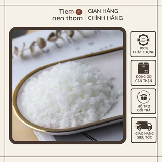 [ Giá sập sàn ] 500g Sáp ong trắng dạng viên dùng làm nến thơm tạo hình, nến thơm handmade