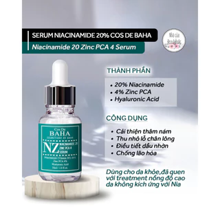 Serum giảm thâm COS DE BAHA NZ NIACINAMIDE