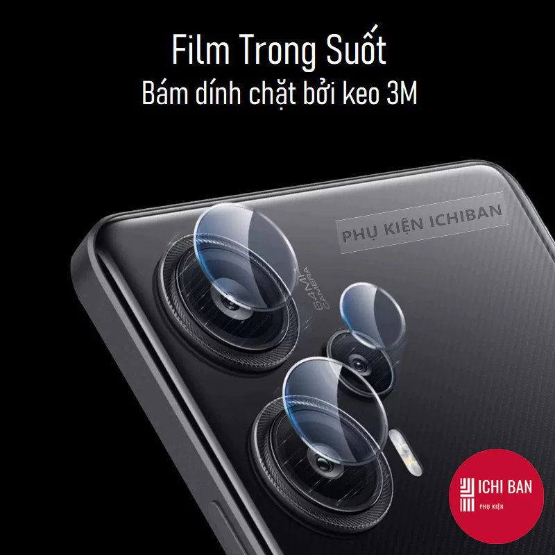 Miếng Dán Bảo Vệ Camera Redmi Note 12 Pro, Note 12 4G/ 5G, Note 12 Pro Speed/ Note 12 Turbo Trong Suốt Tránh Trầy Xước