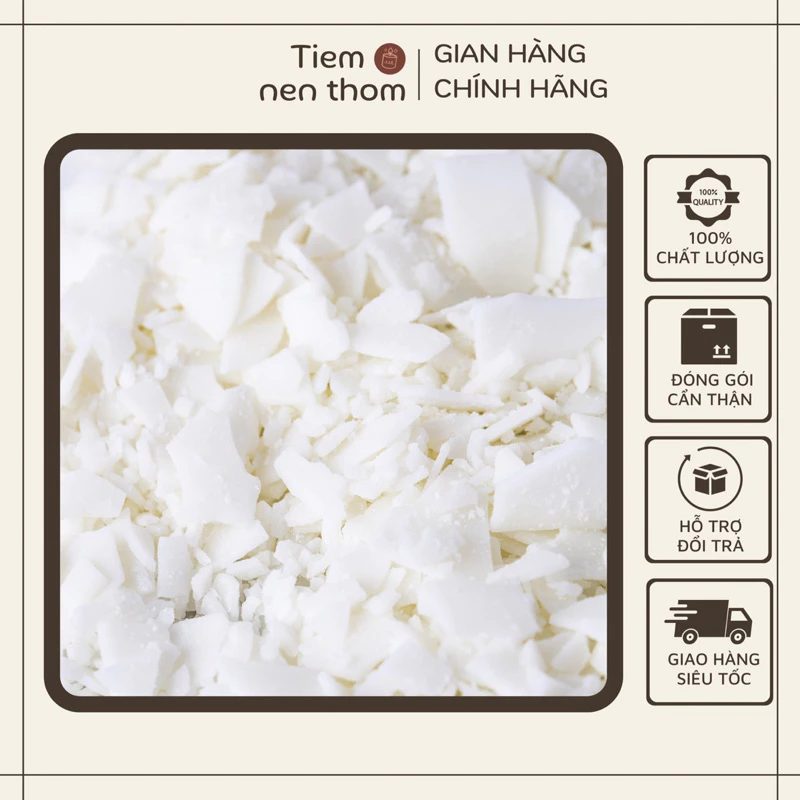 [Giá sập sàn] 1KG Sáp đậu nành làm nến Natural  - Nguyên liệu làm nến thơm handmade