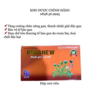 Bổ gan BOGANEW- BOFANIC hộp 100 viên - Bổ gan - lợi mật - Tăng cường chức năng gan