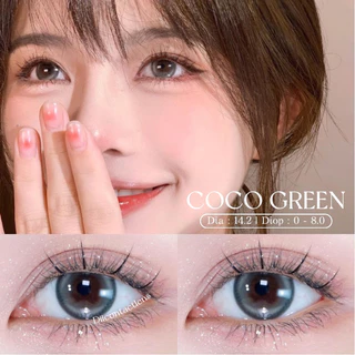 Kính áp tròng COCO GREEN độ cận 0 - 8.0 | Size Giãn nhẹ | Dii Contactlens