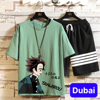 BỘ THỂ THAO NAM TANRIROU, ĐỒ BỘ QUẦN ÁO MÙA HÈ CỘC TAY VẢI ĐẸP CAO CẤP MỚI - DUBAI FASHION