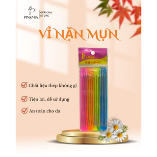 Bán sỉ Que nặn mụn cho Spa - Cây nặn mụn đầu đen cao cấp (Vỉ 12 que loại dài)