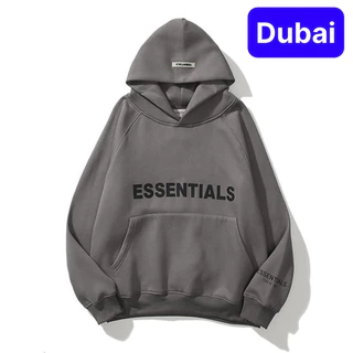 ÁO KHOÁC HOODIE NAM NỮ UNISEX CHẤT NỈ IN CHỮ ESSENTINAL PHONG CÁCH SANG CHẢNH - DUBAI FASHION