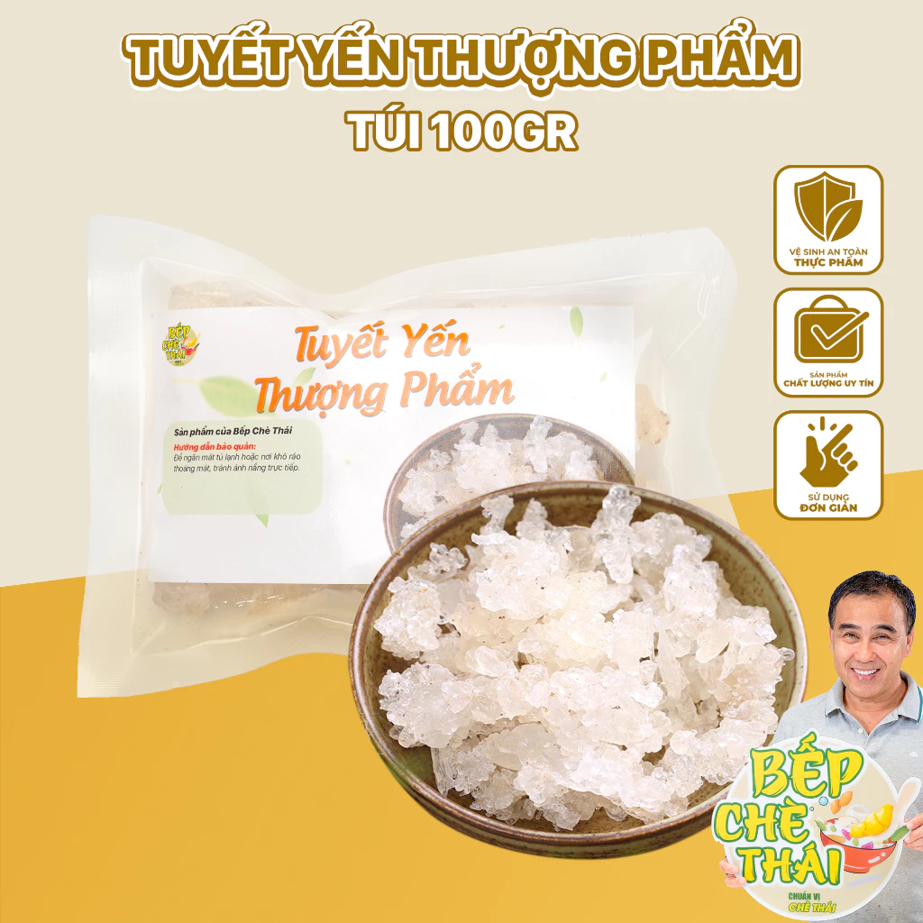 Tuyết yến Vân Nam thượng phẩm - túi 100g - nguyên liệu chè dưỡng nhan Bếp Chè Thái