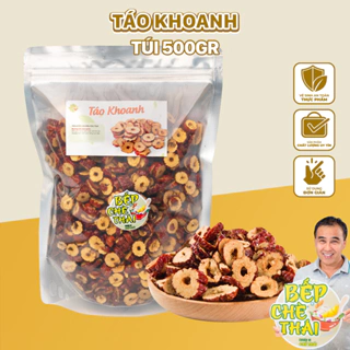 Táo đỏ cắt lát - táo khoanh túi 500g - nguyên liệu nấu chè dưỡng nhan - Bếp Chè Thái