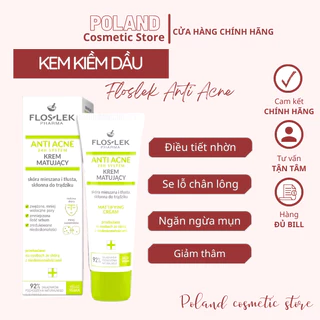 Kem dưỡng cho da dầu mụn Anti Acne giúp kiểm soát dầu và điều tiết nhờn 50ml