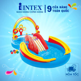 Bể bơi phao cầu trượt INTEX mẫu mới, hình đáng yêu, nhiều kích thước