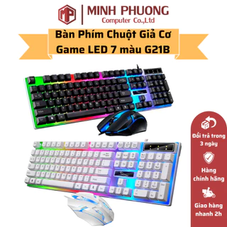 Bàn Phím Chuột Giả Cơ  Game LED 7 màu G21B