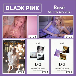 POSTER A4 DÁN TƯỜNG BLACKPINK ROSÉ - ON THE GROUND -