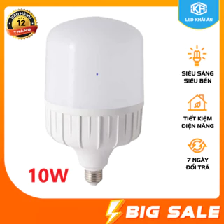 Bóng đèn Led trụ 10W cao cấp - Siêu sáng - Tiết kiệm điện (Trắng)