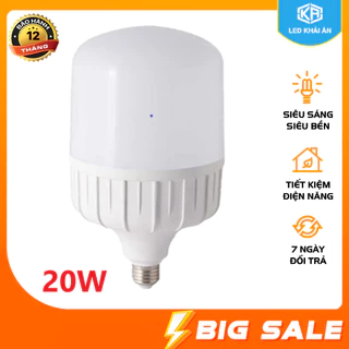 Bóng Đèn 20W Độ Sáng Cao Tiết Kiệm Điện - Bóng Đèn Led 20W Bảo Hành 1 Đổi 1 - Đèn Led Khải Ân Chất Lượng Giá Luôn Tốt