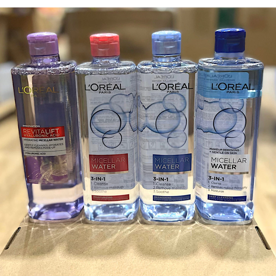 Nước Tẩy Trang Dưỡng Ẩm #LOREAL 𝐏𝐚𝐫𝐢𝐬 𝟑𝐢𝐧𝟏 𝐌𝐢𝐜𝐞𝐥𝐥𝐚𝐫 𝐖𝐚𝐭𝐞𝐫 400ml