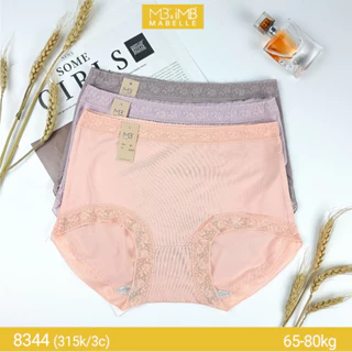 [CHÍNH HÃNG] Quần lót nữ cotton kháng khuẩn cạp cao bigsize MB 8344 set 3 màu