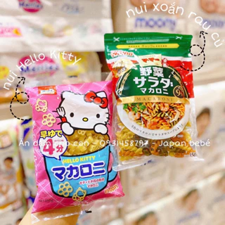 Mì nui Hello kitty cho bé ăn dặm túi 150gr [nội địa Nhật]