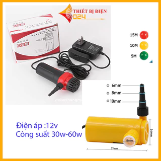 Máy bơm nước mini 12v dùng cho máy cắt rãnh tường, máy khoan nước, tưới cây, thay nước bể cá