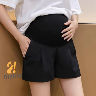 Quần Đùi Bầu 2mama Mẫu Mới Mùa Hè 2023 Chất Umi Mềm Mát Có Chun Điền Chỉnh Đủ size V046