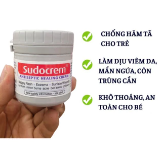 [CHÍNH HÃNG] Kem hăm Sudocrem hàng  Anh hộp 60g, Kem hăm cho bé từ sơ sinh, an toàn, khô thoáng