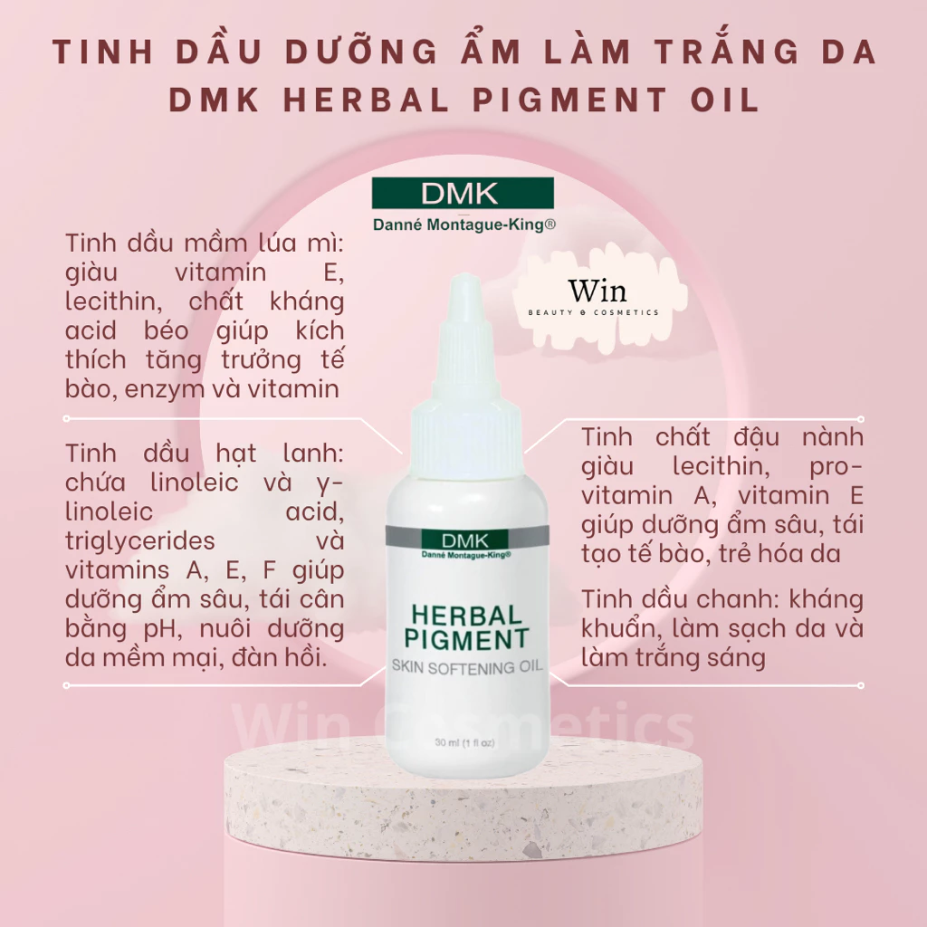 [Hàng công ty] Tinh dầu dưỡng ẩm, làm trắng da DMK Herbal Pigment Oil