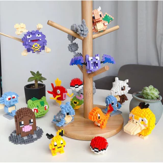 Pokemon, mô hình lắp ghép Pokemon tuyển tập các Pokemon Gen I + tặng 1 hình xăm dễ thương bất kỳ