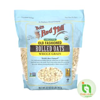 Yến mạch hữu cơ cán vừa Bob's Red Mill 907gr Organic Rolled Oat Whole Grain