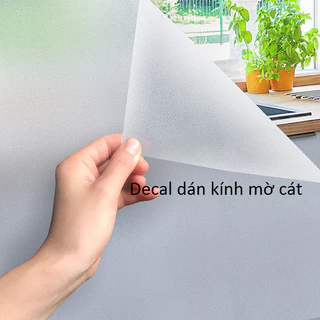 Decal dán kính cát mờ che cửa kính chống nhìn trộm